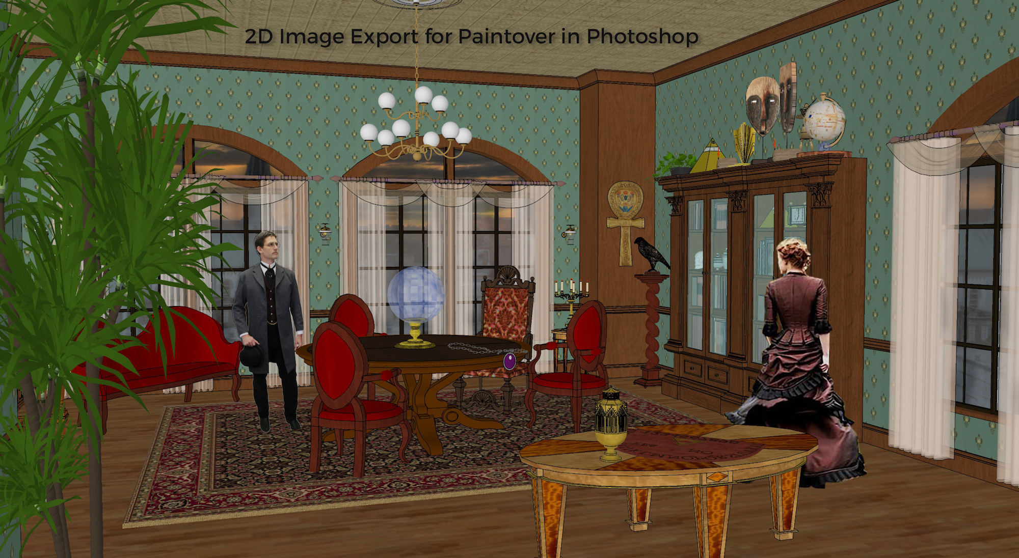 Victorian-Set-Design_2D-Export-for-Paintover_Nathan-Evans